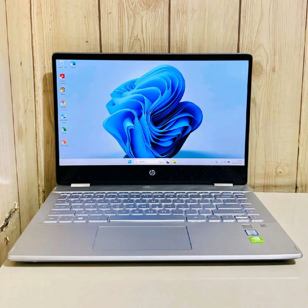 Laptop HP X360 Touchscreen core  i3 Gen 8 SSD Dual VGA nvidia gaming editing siap pakai